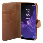 Champion Wallet Äkta Läder Samsung Galaxy S9 - Brun