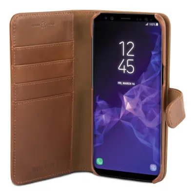 Champion Wallet Äkta Läder Samsung Galaxy S9 - Brun