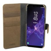 Champion Wallet Plånboksfodral Äkta Läder Samsung Galaxy S9 - Mörkbrun