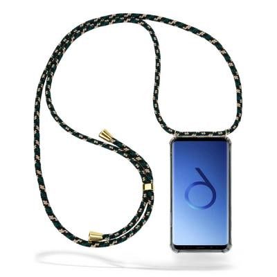 Boom Galaxy S9 mobilhalsband skal - Green Camo Cord