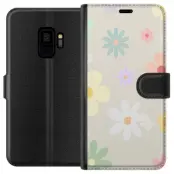 fejdande blommor plånboksfodral till Samsung Galaxy S9