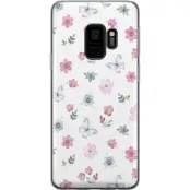 Mobilskal till Samsung Galaxy S9 med Blommor och fjärillar