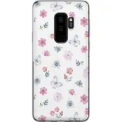 Mobilskal till Samsung Galaxy S9+ med Blommor och fjärillar