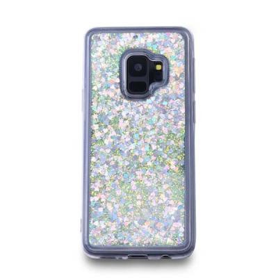 Glitter Skal till Samsung Galaxy S9 - Silver