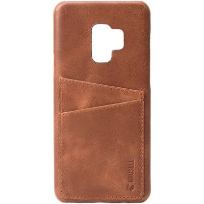 Krusell Sunne 2 Card Cover Samsung Galaxy S9 - Vintage Cognac
