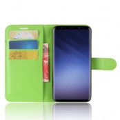 Litchi Plånboksfodral till Samsung Galaxy S9 - Grön