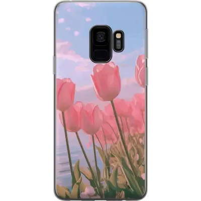 Mobilskal till Samsung Galaxy S9+ med Rosa Tulpaner