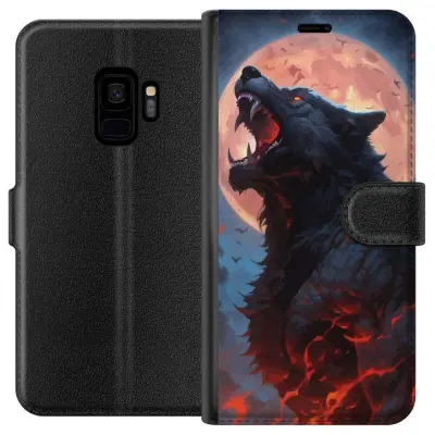 Plånboksfodral till Samsung Galaxy S9 med Ylande varg