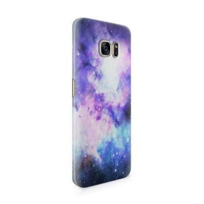 Skal till Samsung Galaxy S9 - Rymden - Lila/Blå