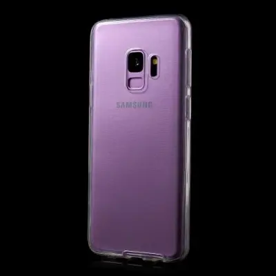 Touchable Front + Back TPU Mobilskal till Galaxy S9 - Clear