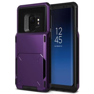 Verus Damda Folder Card Slot Skal till Samsung Galaxy S9 - Lila