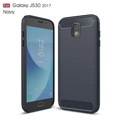 Carbon Brushed Skal till Samsung Galaxy J5 (2017) - Blå
