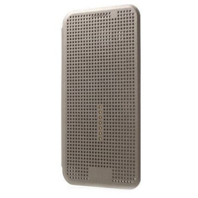 Dot View Smart Leather Flip Case till Samsung Galaxy J5 - Grå