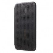 Dot View Smart Leather Flip Case till Samsung Galaxy J5 - Svart