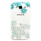 Flexicase Skal till Samsung Galaxy J5 - Blå blommor