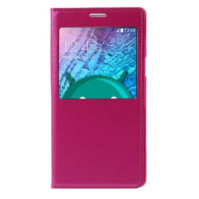 Mobilfodral med Fönster till Samsung Galaxy J5 - Magenta
