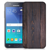 Skal till Samsung Galaxy J5 - Mörkbetsat trä