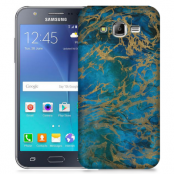 Skal till Samsung Galaxy J5 - Marble - Blå
