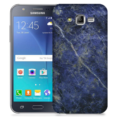 Skal till Samsung Galaxy J5 - Marble - Blå