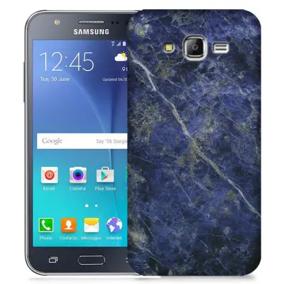 Skal till Samsung Galaxy J5 - Marble - Blå