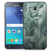Skal till Samsung Galaxy J5 - Marble - Grön