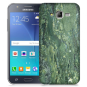 Skal till Samsung Galaxy J5 - Marble - Grön