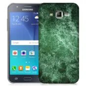 Skal till Samsung Galaxy J5 - Marble - Grön