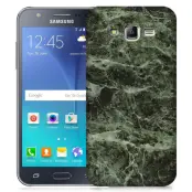 Skal till Samsung Galaxy J5 - Marble - Grön/Svart