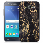 Skal till Samsung Galaxy J5 - Marble - Svart