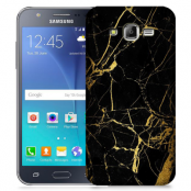 Skal till Samsung Galaxy J5 (2015) - Marble - Svart