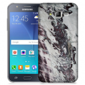 Skal till Samsung Galaxy J5 - Marble - Vit/Svart