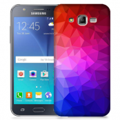 Skal till Samsung Galaxy J5 (2015) - Polygon - Blå/Lila/Röd