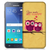Skal till Samsung Galaxy J5 - Ugglor - You make me happy