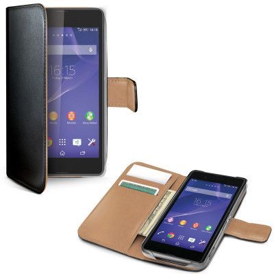 Celly Wallet Case till Sony Xperia E3 - Svart