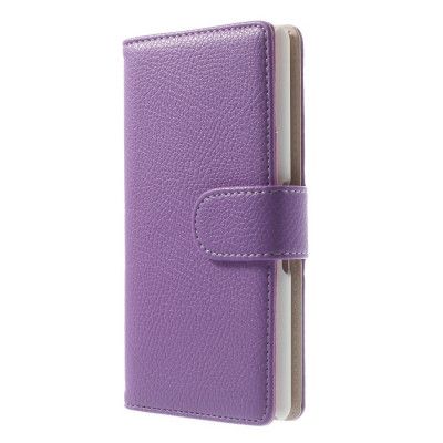 Embossed Plånboksfodral till Sony Xperia E3 - Lila