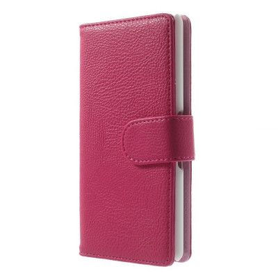 Embossed Plånboksfodral till Sony Xperia E3 - Magenta