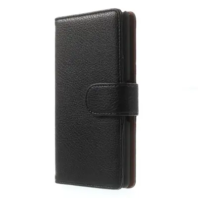 Embossed Plånboksfodral till Sony Xperia E3 - Svart