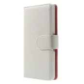 Embossed Plånboksfodral till Sony Xperia E3 - Vit