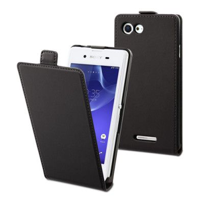 Muvit Flip Case Xperia E3 Svart