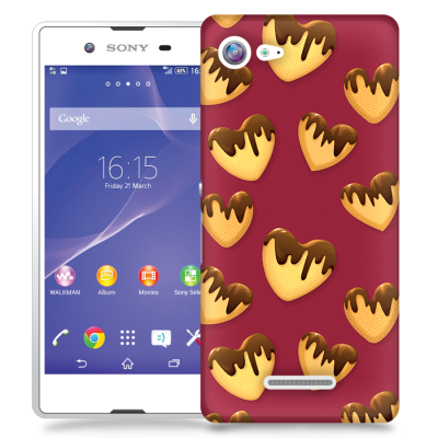 Skal till Sony Xperia E3 - Chokladhjärtan