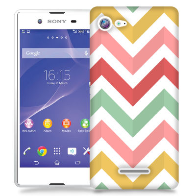 Skal till Sony Xperia E3 - Färgade ränder