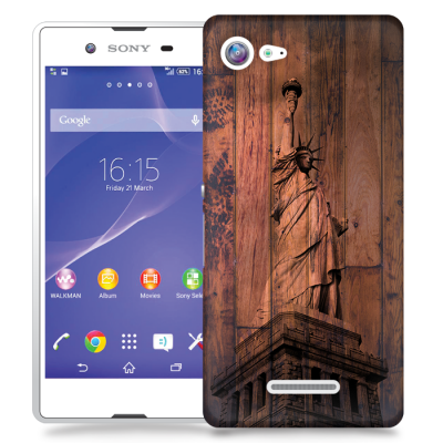 Skal till Sony Xperia E3 - Frihetsgudinnan trä