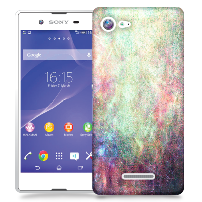 Skal till Sony Xperia E3 - Grunge texture - Ljusblå