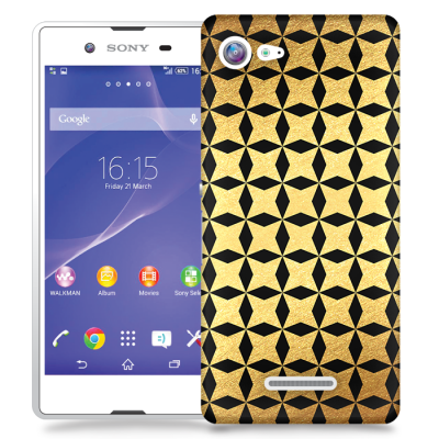 Skal till Sony Xperia E3 - Gyllene stjärnor