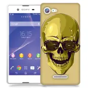 Skal till Sony Xperia E3 - Hipster Skull Gul