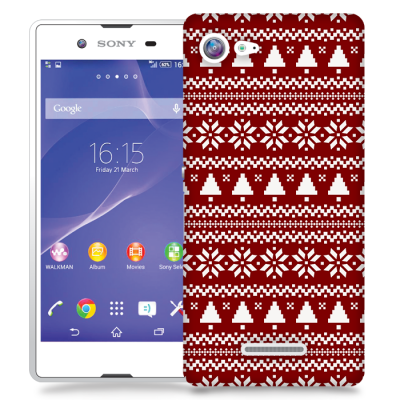 Skal till Sony Xperia E3 - Juldekor - Granar