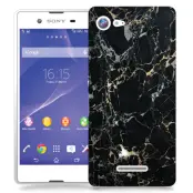 Skal till Sony Xperia E3 - Marble - Svart