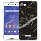 Skal till Sony Xperia E3 - Marble - Svart