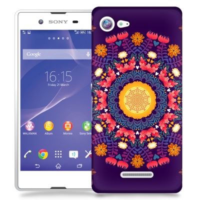 Skal till Sony Xperia E3 - Orientalisk blomma