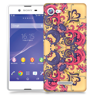 Skal till Sony Xperia E3 - Orientaliska blommor